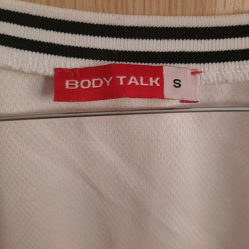 Bodytalk women's crop top like new, size S, black and white