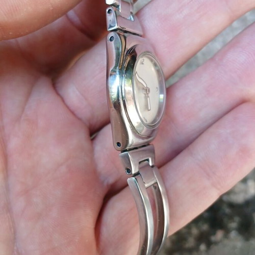 Swatch Irony wristwatch like new, silver, women's