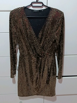 Twenty-29 dress like new, gold, size M