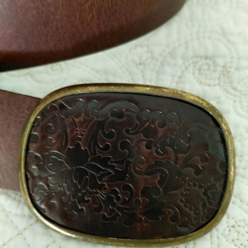 Massimo Dutti leather belt like new, brown