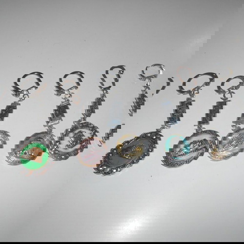 Μπρελόκ μεταχειρισμένα 7 διαφορετικά, 2 όψεων, Επταετία Λευκός Πύργος Ακρόπολις