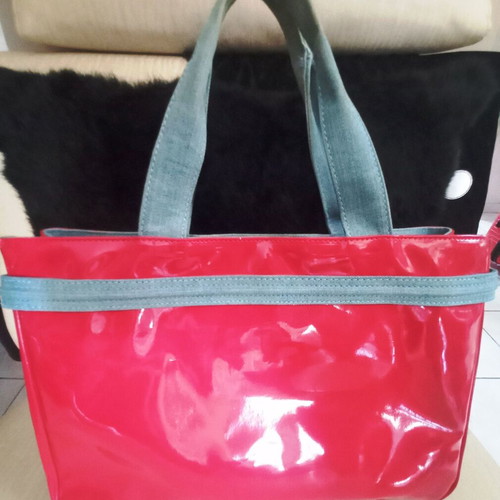 RossoDisera bag used, red patent leather, handheld