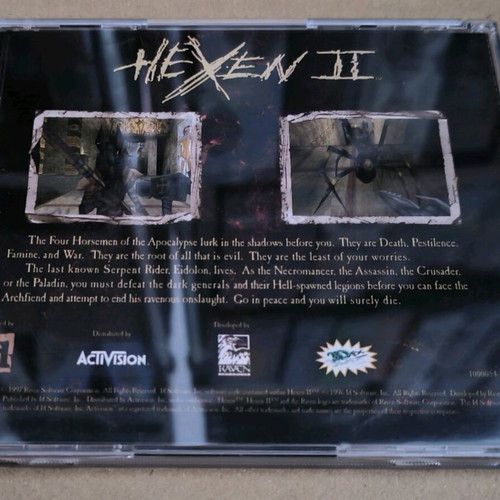 Hexen II PC CD-ROM like new, Big Box