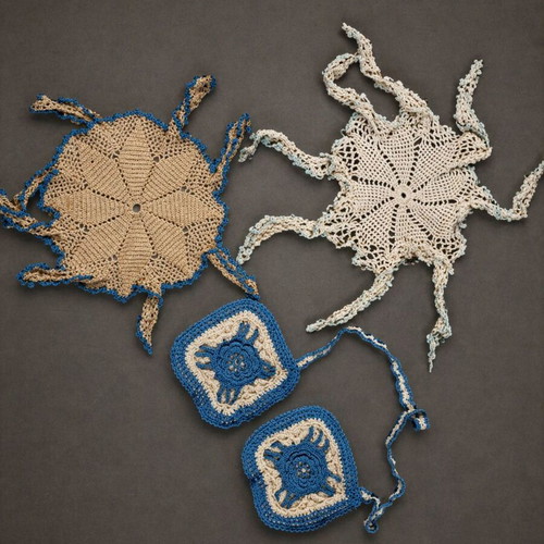 Handmade traditional crochet set new