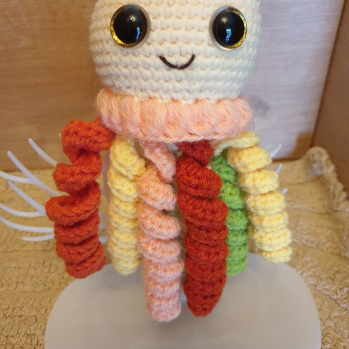 Amigurumi Octopus Doll new, colorful handmade crochet toy