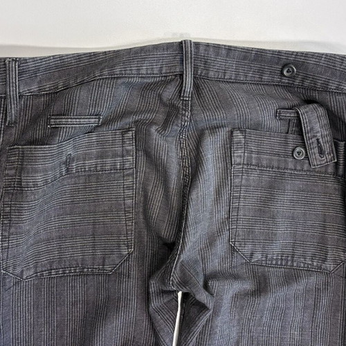 Diesel Flared Grey Striped Jeans Size 33 Like New
