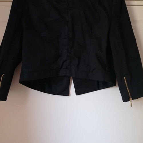 Bolero jacket used with short sleeves, black size M