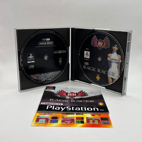 Rage Racer PlayStation 1 used, very good condition, with manual and Namco Demo Disk