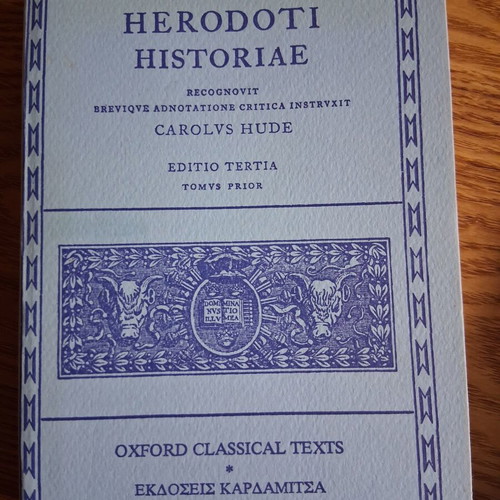 Herodoti Historiae Oxford Classical Texts volumes one and two