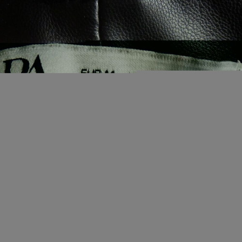Zara women's black faux leather pants Medium like new