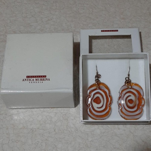 Antica Murrina Venezia earrings brand new, collectible Murano