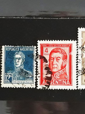 Γραμματόσημα General Jose de San Martin Αργεντινή 1923-1971 σαν καινούργια, σετ 4 τεμ.