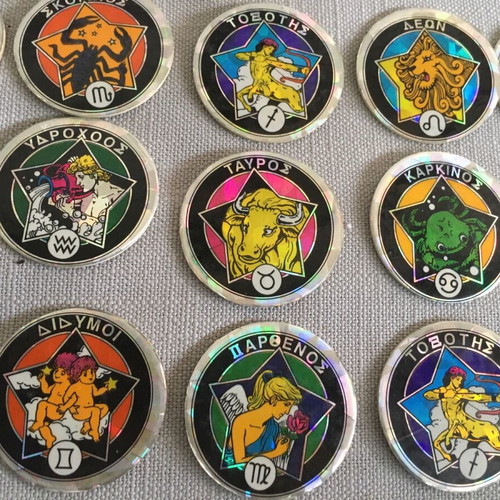 Vintage Zodiac Caps like new, collection of 19 pieces