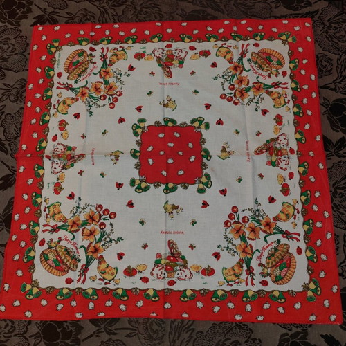 Easter scarf retro used