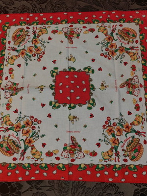 Easter scarf retro used