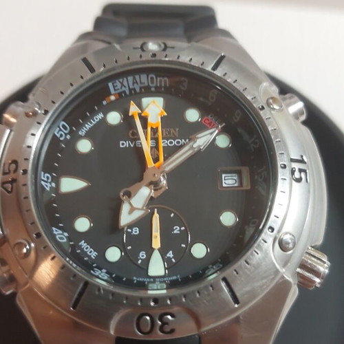 Citizen Aqualand diving watch new, blue and silver
