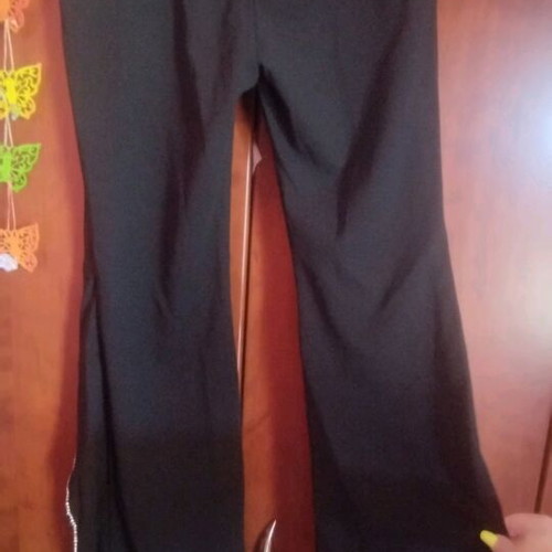 Black flare pants with strass Shein new, size L