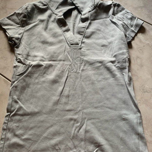 Turquoise shirt with collar like new, size S-M