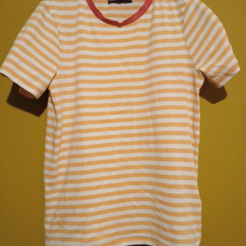 M&S Collection striped oversized T-shirt 100% cotton new