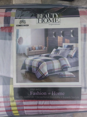 Quilt with duvet cover and 2 matching pillowcases new 100% cotton
