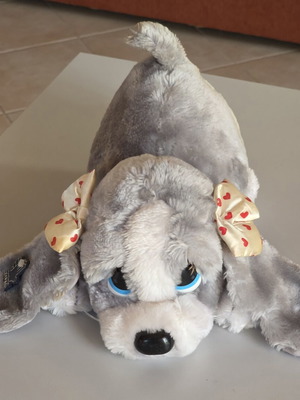 Sad Sam and Honey Puppy plush toy used, collectible from 1980s