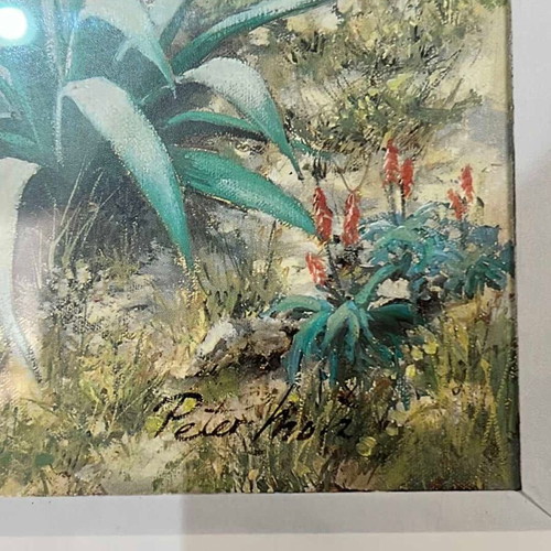 The Bay art print signed by Peter Motz used 56x66