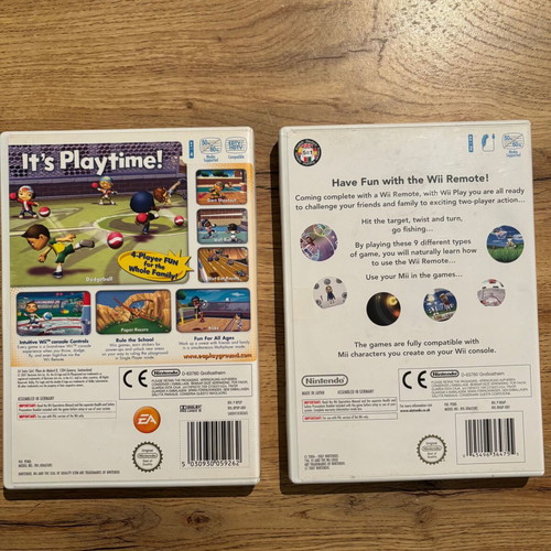Wii Play & EA Playground Nintendo Wii used