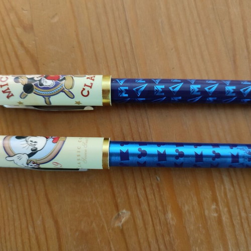 Mickey Mouse Classic vintage markers used, collectible set of 2