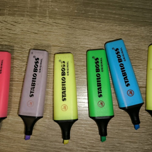 Stabilo highlighters like new, set of 6