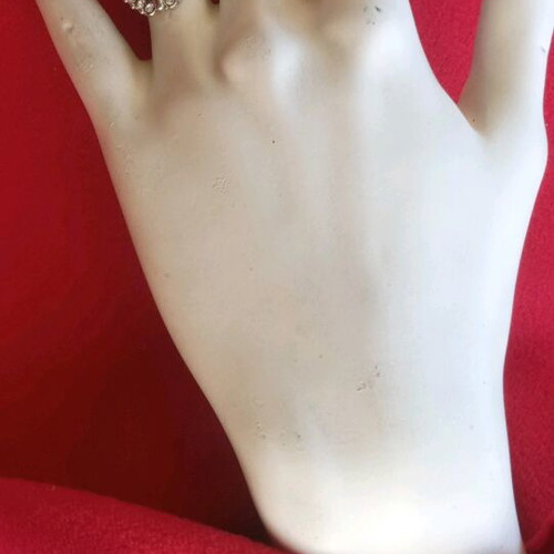 Vintage ring with amethyst and zircon stones like new