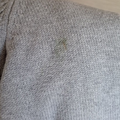 Gant gray cotton sweater men's large used