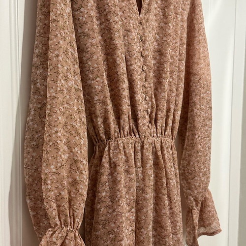 Funky Buddha dress with flowers new, size S, pink