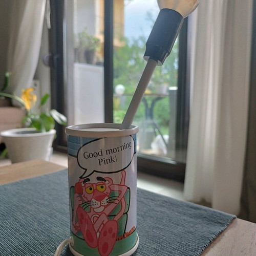 Vintage table lamp like new with the Pink Panther