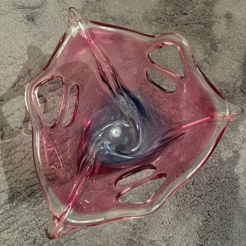 Bohemia Crystal Original Rainbow Bowl Like New