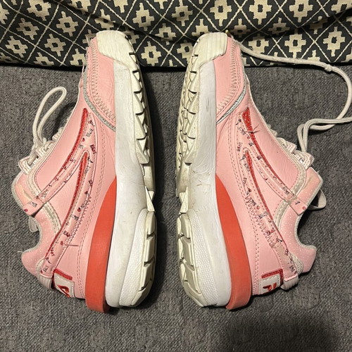 Fila girls' athletic shoes used, size 37 1/2, pink