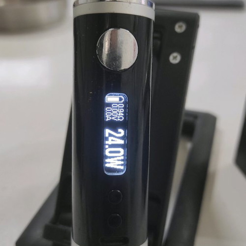 Glint Box Mod 75W 18650 By Aspire used, black silver