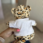 Plush leopard teddy bear