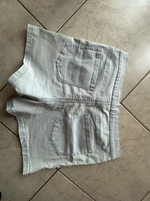 Denim shorts used, turquoise, size XL 42 14