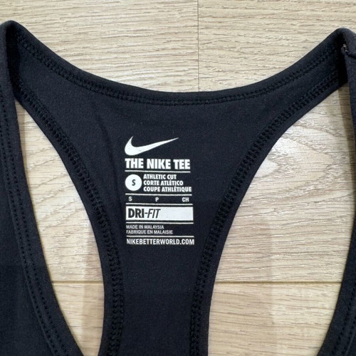 Nike γυναικείο μπλουζάκι dri-fit μεταχειρισμένο, μαύρο, μέγεθος S