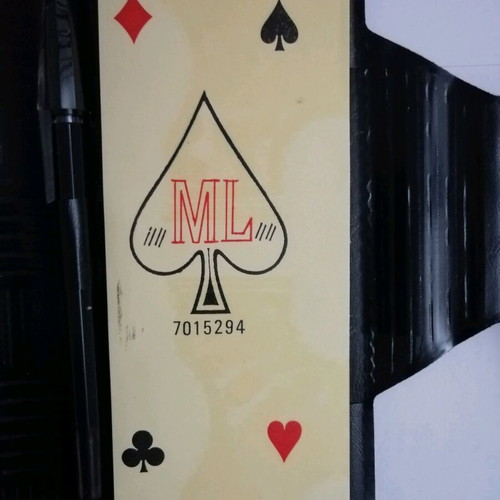 ML playing cards new, collectible, velvet case, set of 2