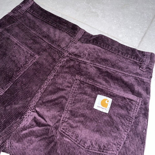 Carhartt Wip purple corduroy pants like new, size 33