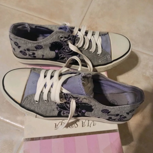 Canvas shoes used, size 38, gray