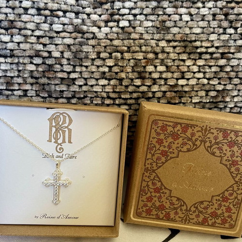 S925 Cross Necklace by Reine d'Amour New