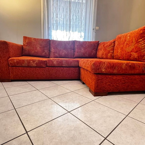 Corner sofa 3-seater with recliner like new