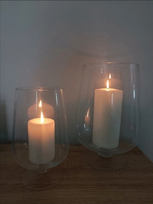 Decorative floor vases like new, large 32cm small 25cm