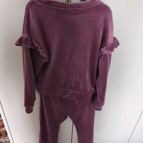 Cool Club velvet tracksuit like new, purple