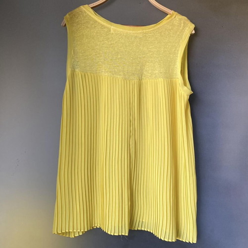 Zara sleeveless women's blouse like new, yellow, size M