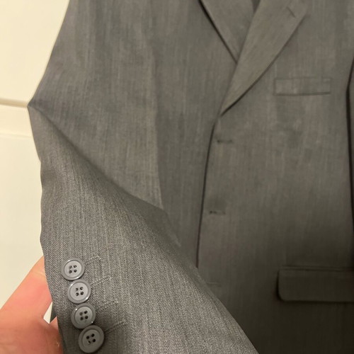 Berto Lucci Milano Formal Suit new, gray, jacket No58, trousers No50