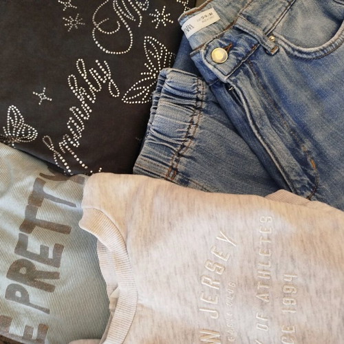 Clothes pack size 13-14 like new Zara gray and blue