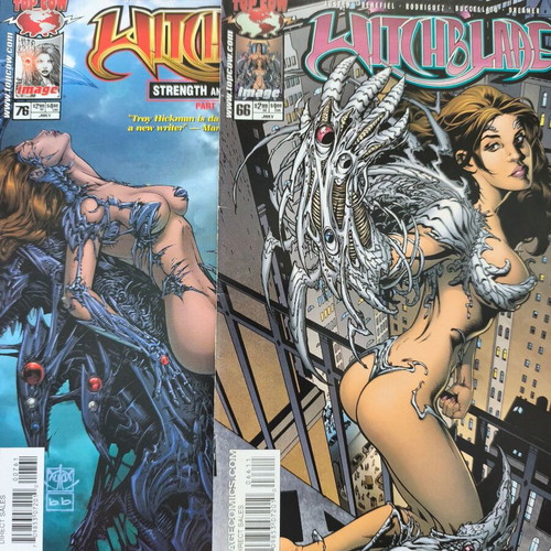 Witchblade comics #76 and #66 like new with minor spine wear